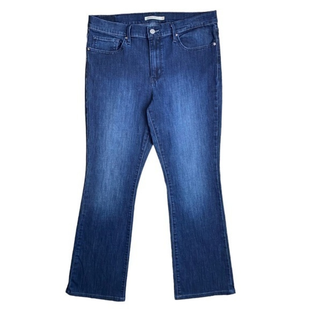 Levi’s Women’s 315 Shaping Bootcut Blue Dark Wash Denim Jeans Plus Size 33